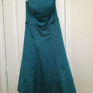 Turquoise bridesmaids dress